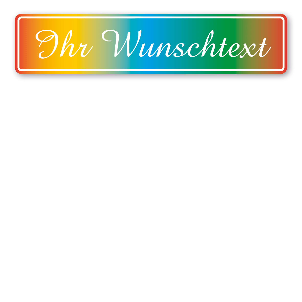 Variante Regenbogen / weiß