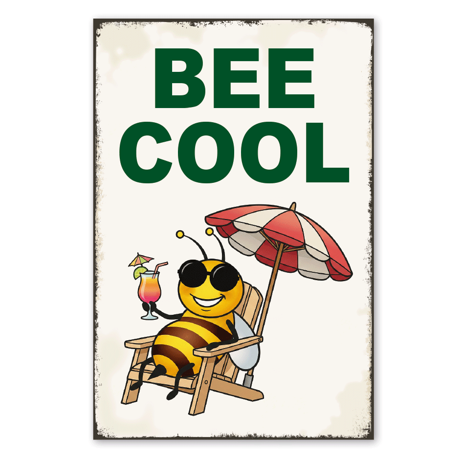 Retroschild Bee cool