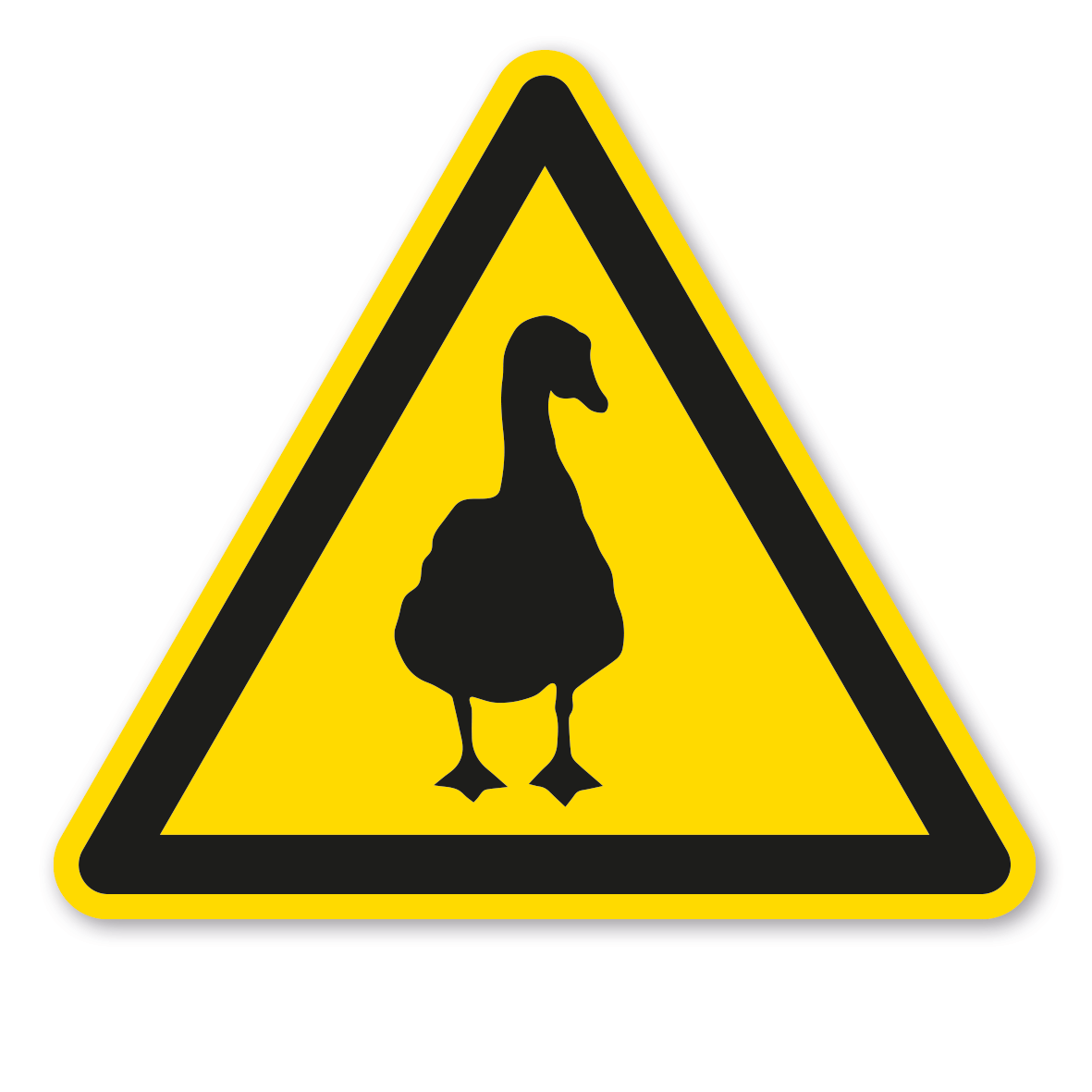 Warnzeichen Tiertransport - Gänse