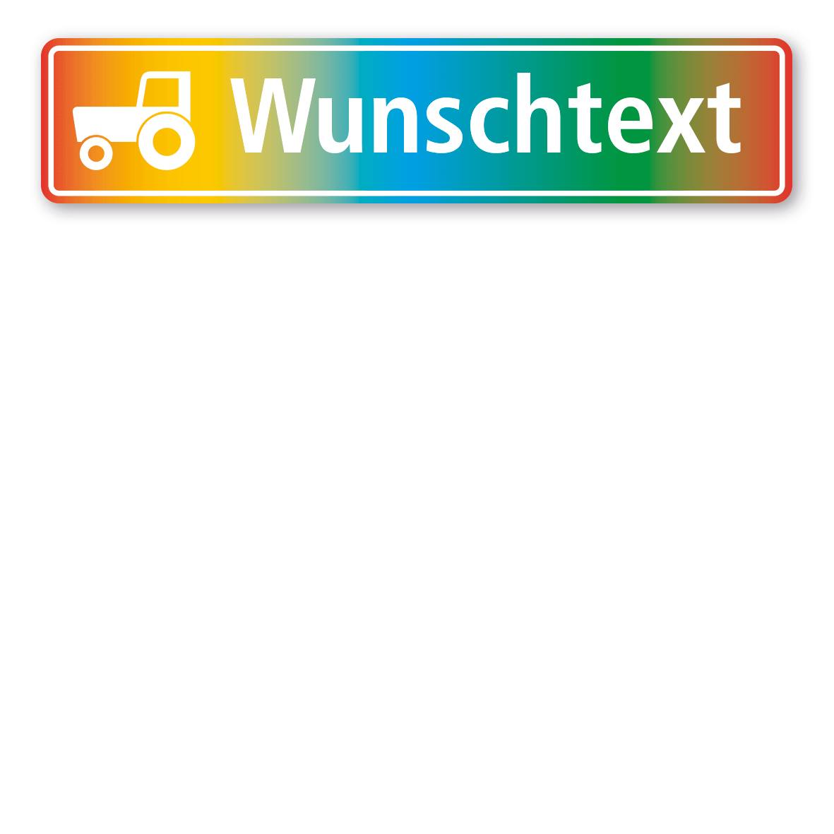 Variante Regenbogen / weiß