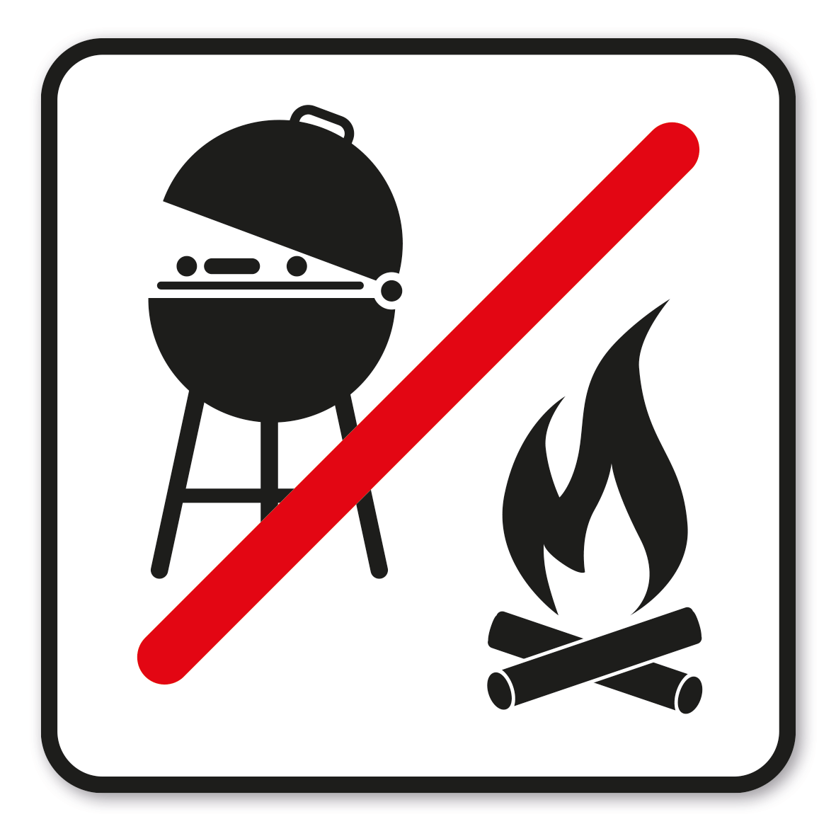 GF-P18 – Das Grillen und entzünden jeglicher Feuerstellen ist verboten