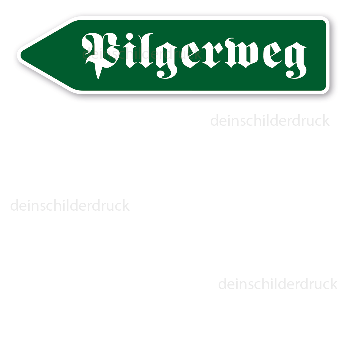 Pfeilschild / Pfeilwegweiser Pilgerweg