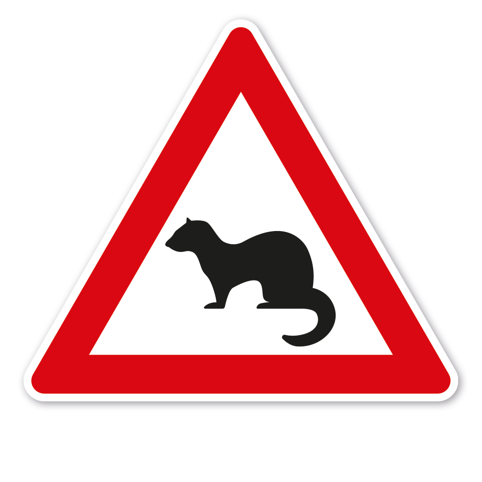 Verkehrsschild Achtung Marder – VZ-PR-216