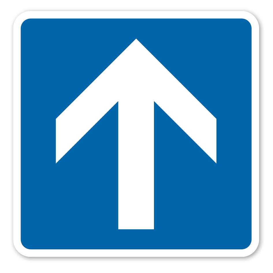 Verkehrsschild Einbahnstraße – VZ-353 - Achtung! Nicht mehr gültig.
