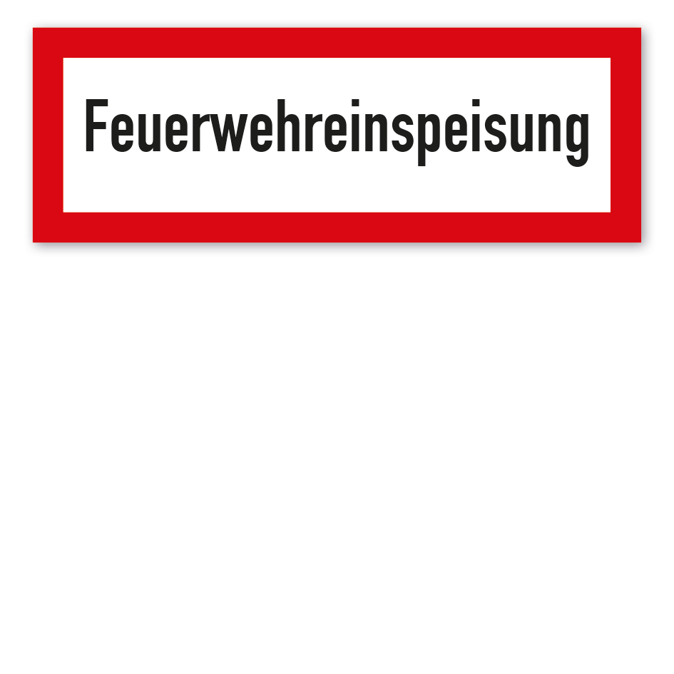 Brandschutzschild Feuerwehreinspeisung