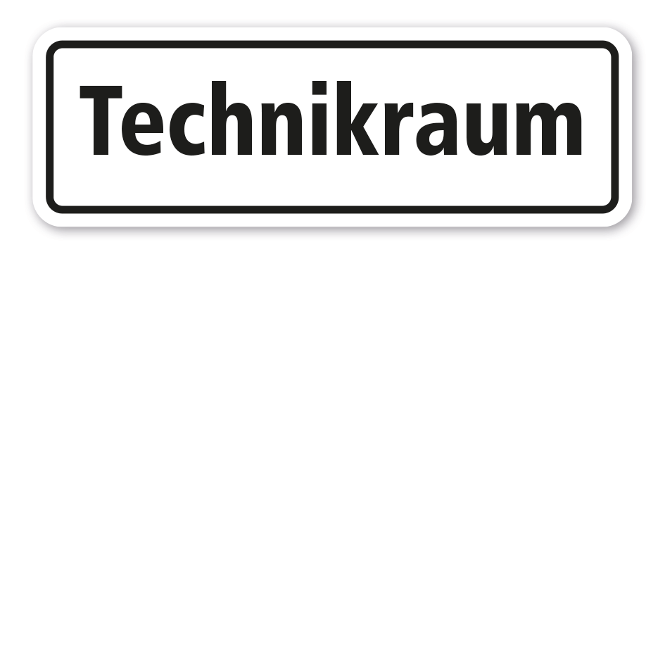 Schild Technikraum