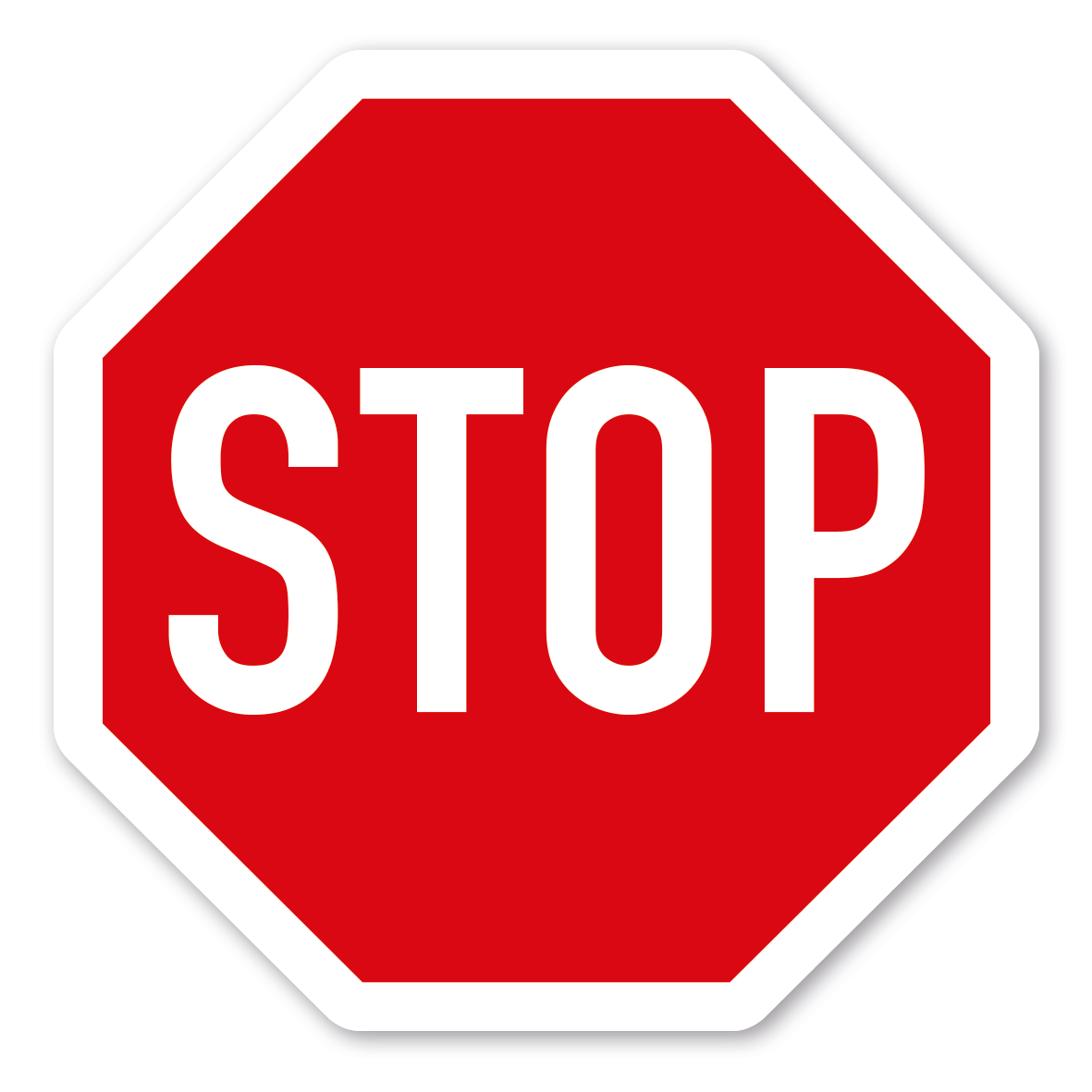 Verkehrsschild Stop (Stopschild) / Halt - Vorfahrt gewähren – VZ 206