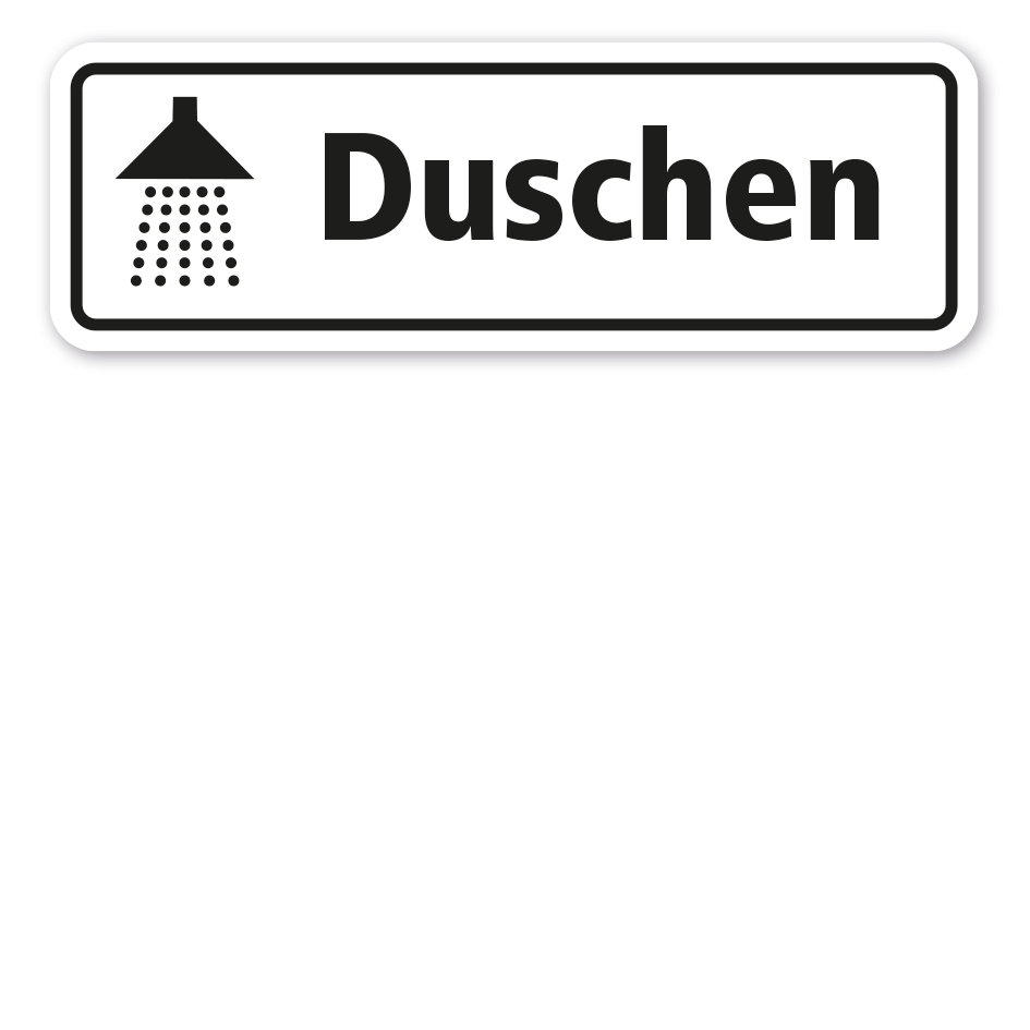 Schild Duschen