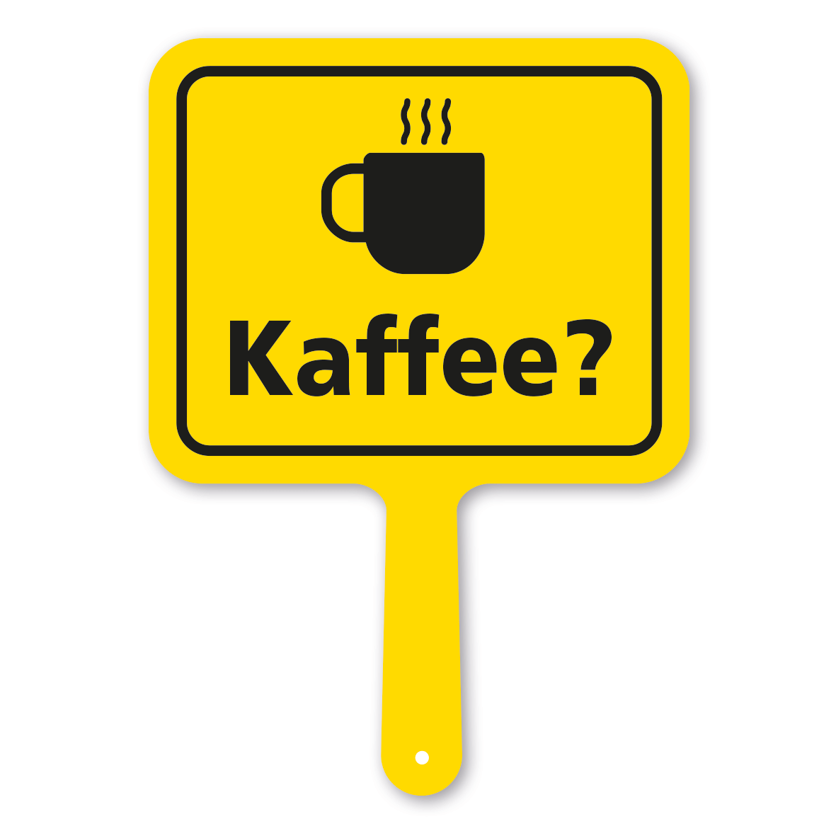 Originelles Formschild – Kaffee - mit Tasse