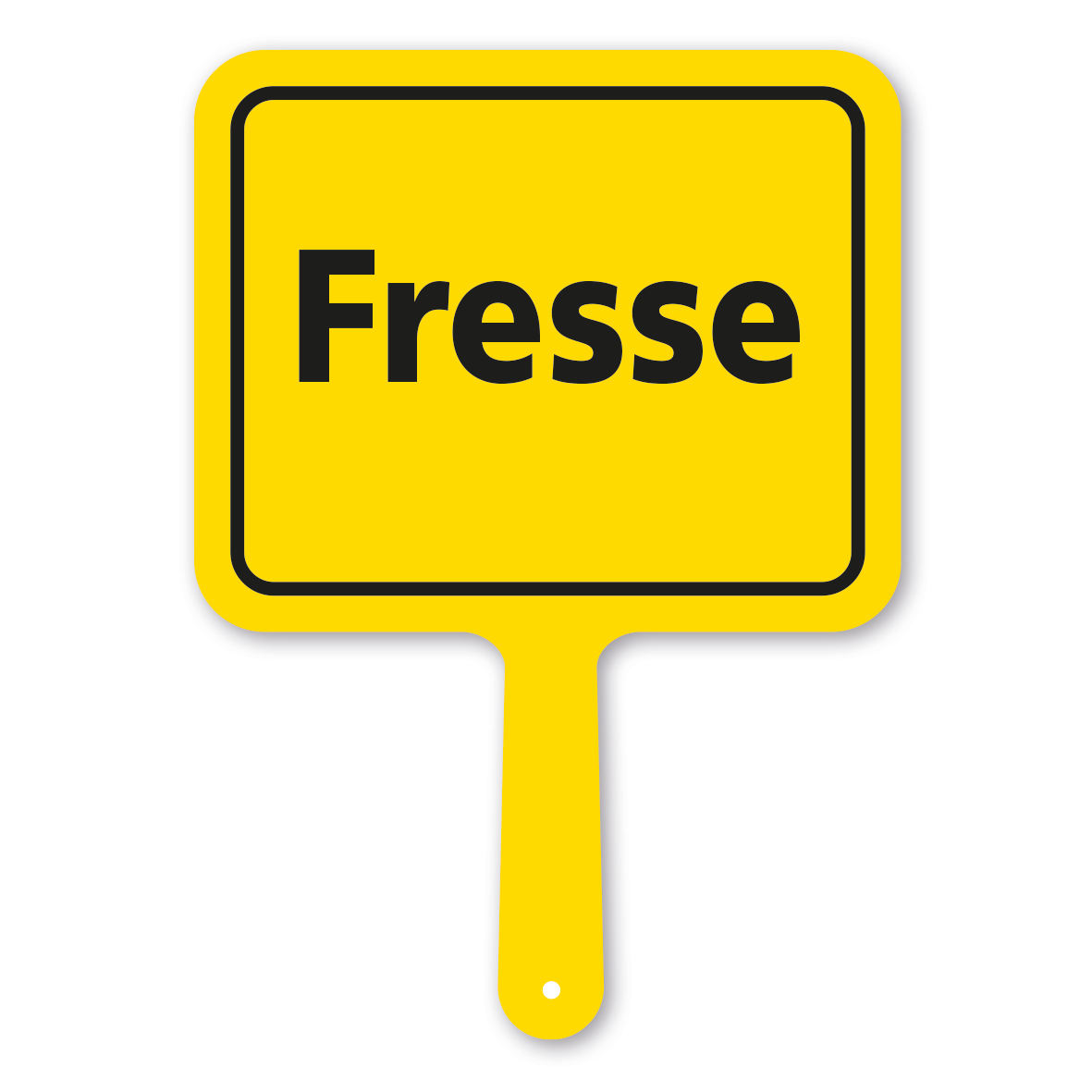 Originelles Formschild – Fresse – Textschild