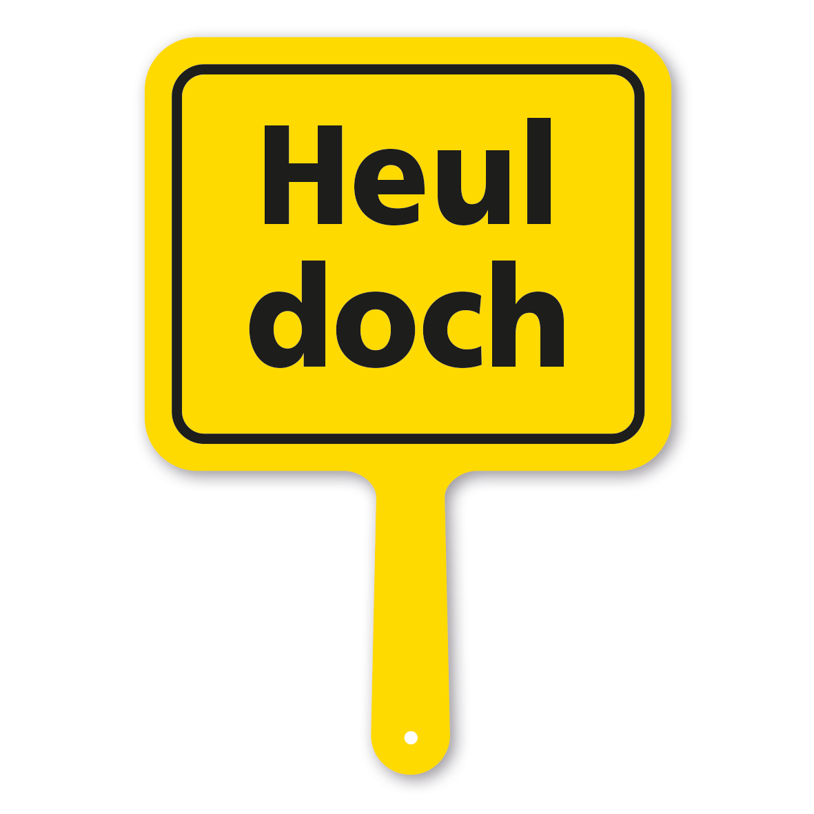 Originelles Formschild – Heul doch – Textschild