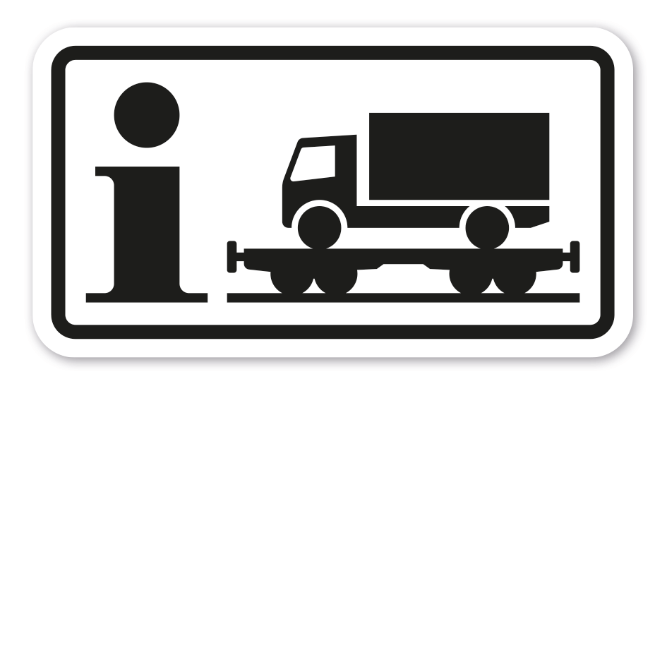 Zusatzzeichen Rollende Landstraße - Verkehrsschild VZ-1010-14