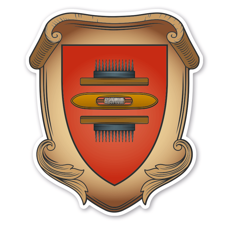 Maibaumschild / Zunftwappen Leineweber - Weber  - Wappen A