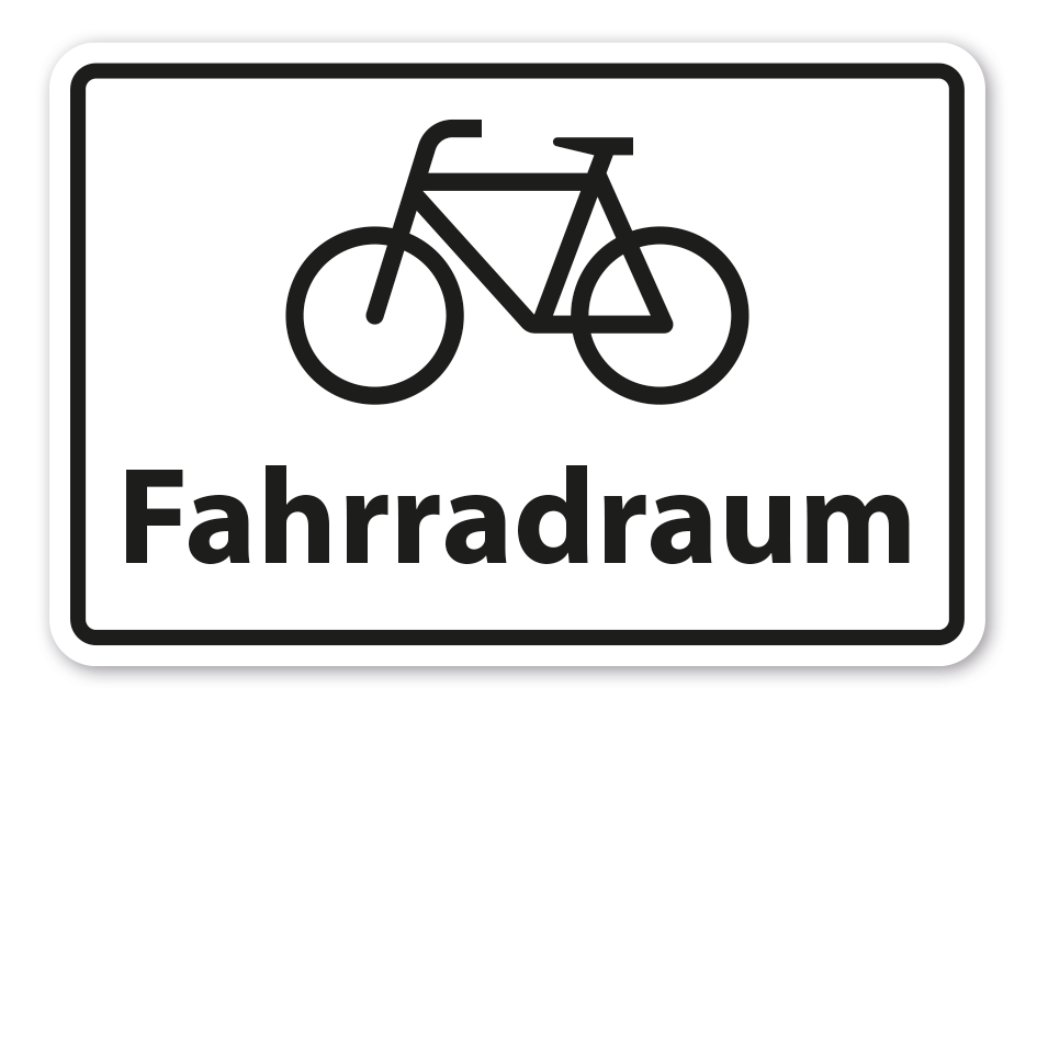 Schild Fahrradraum