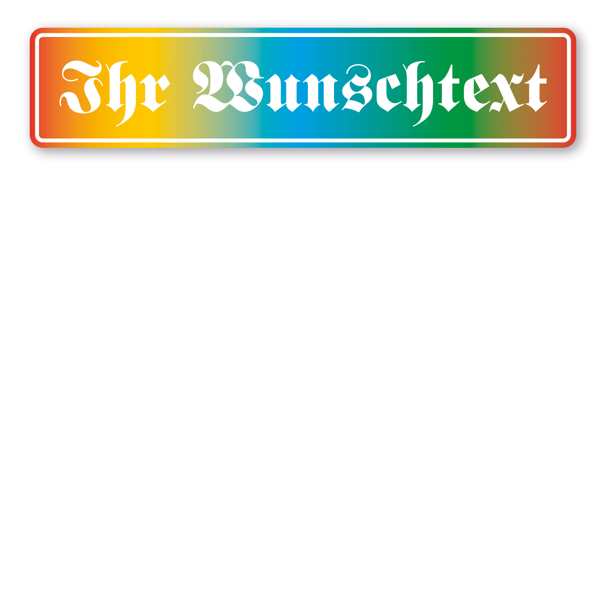 Variante Regenbogen / weiß